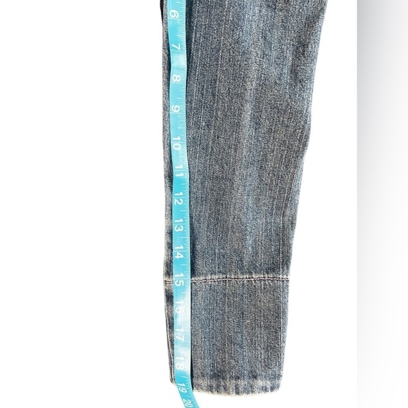 Hot Kiss Women's Collar Navy and Pink Denim Jean Button Jacket Size Large - Picture 6 of 15